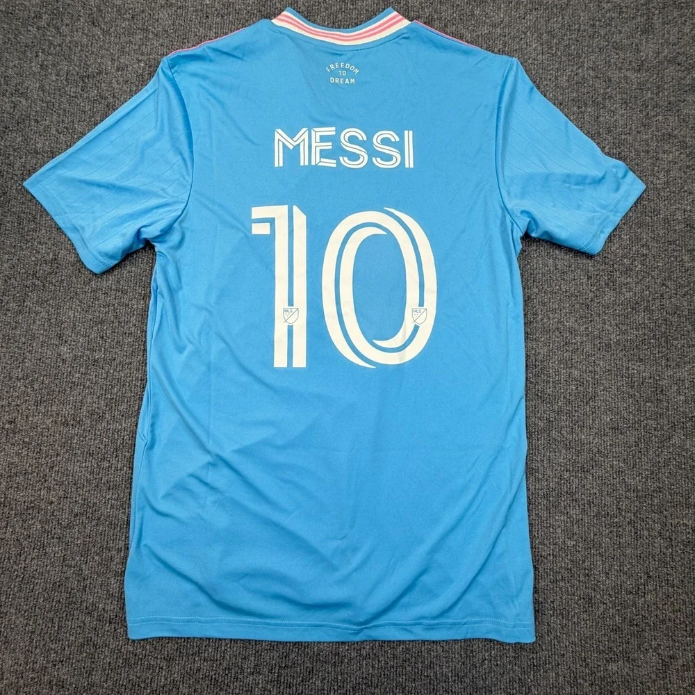 Adidas Lionel Messi Inter Miami CF Player Soccer Jersey Mens Medium #10 Blue NEW